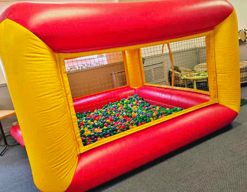 Large Blue Inflatable Ballpit
